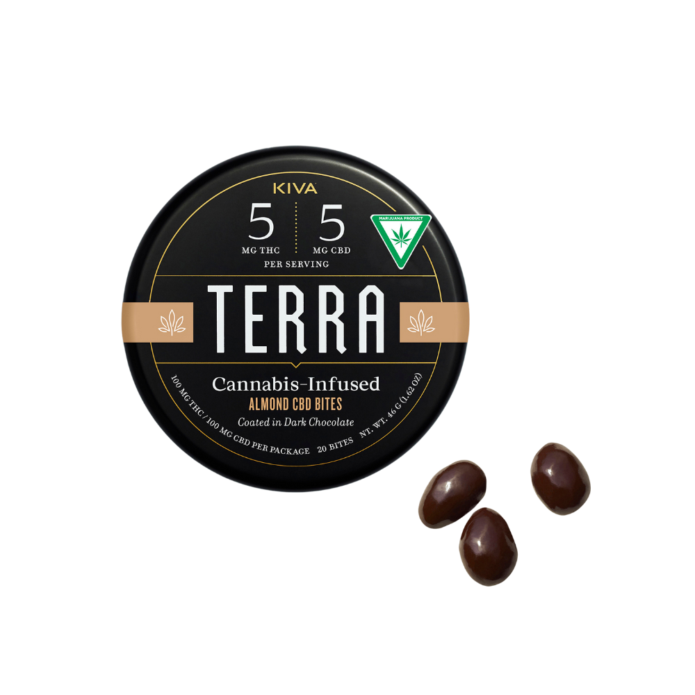 Photograph of product: Terra - 100mg Bites - Almond