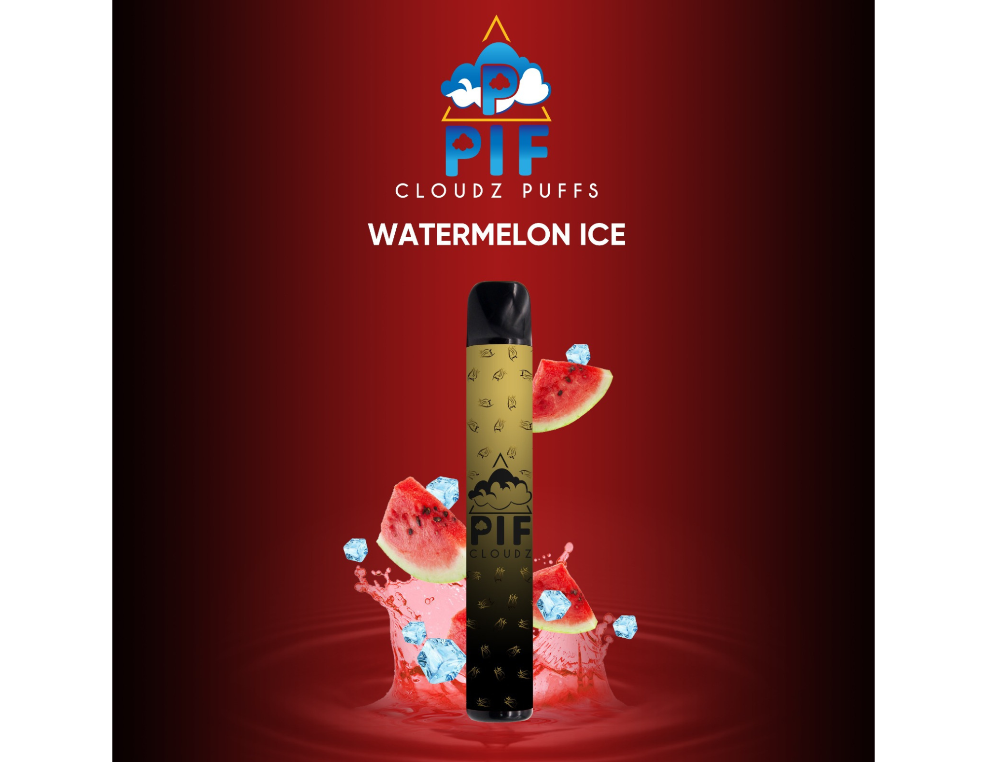 Photograph of product: PIF Cloudz Puffs- Watermelon Ice