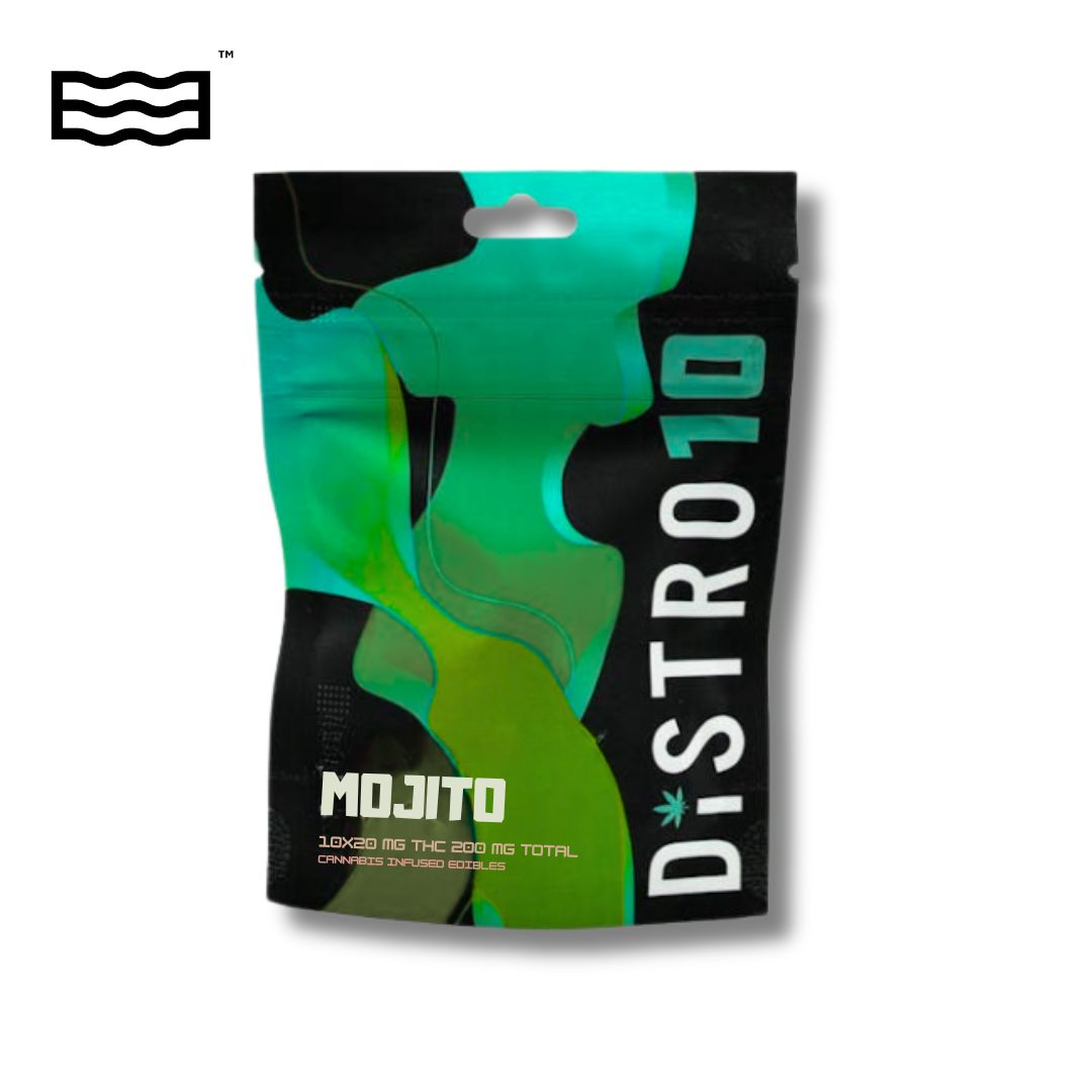 Photograph of product: Distro 10 | 200mg Gummies | Mojito