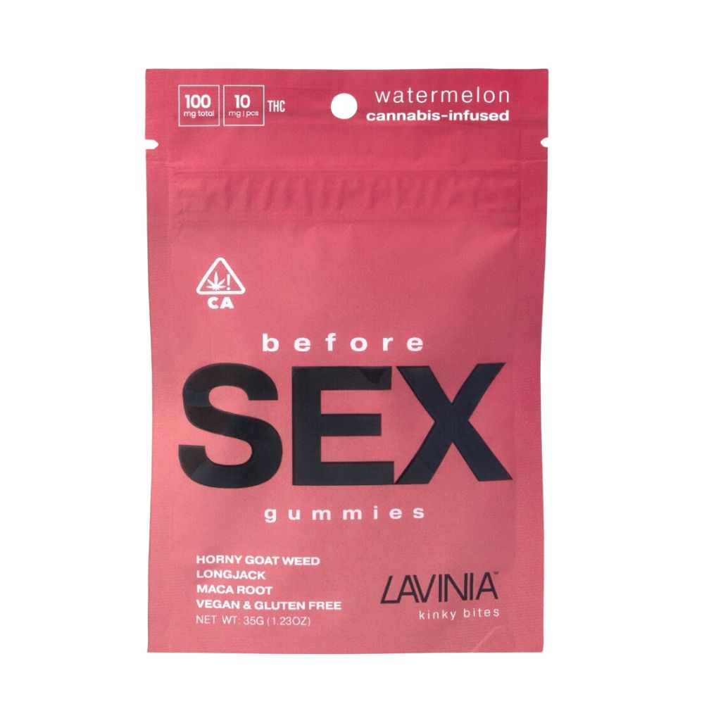 Photograph of product: WATERMELON GUMMIES BEFORE SEX 100MG - LAVINIA