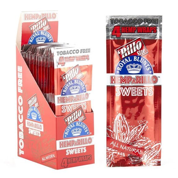Photograph of product: Royal Blunts Hemparillo Hemp Wraps Sweets 4pk $1