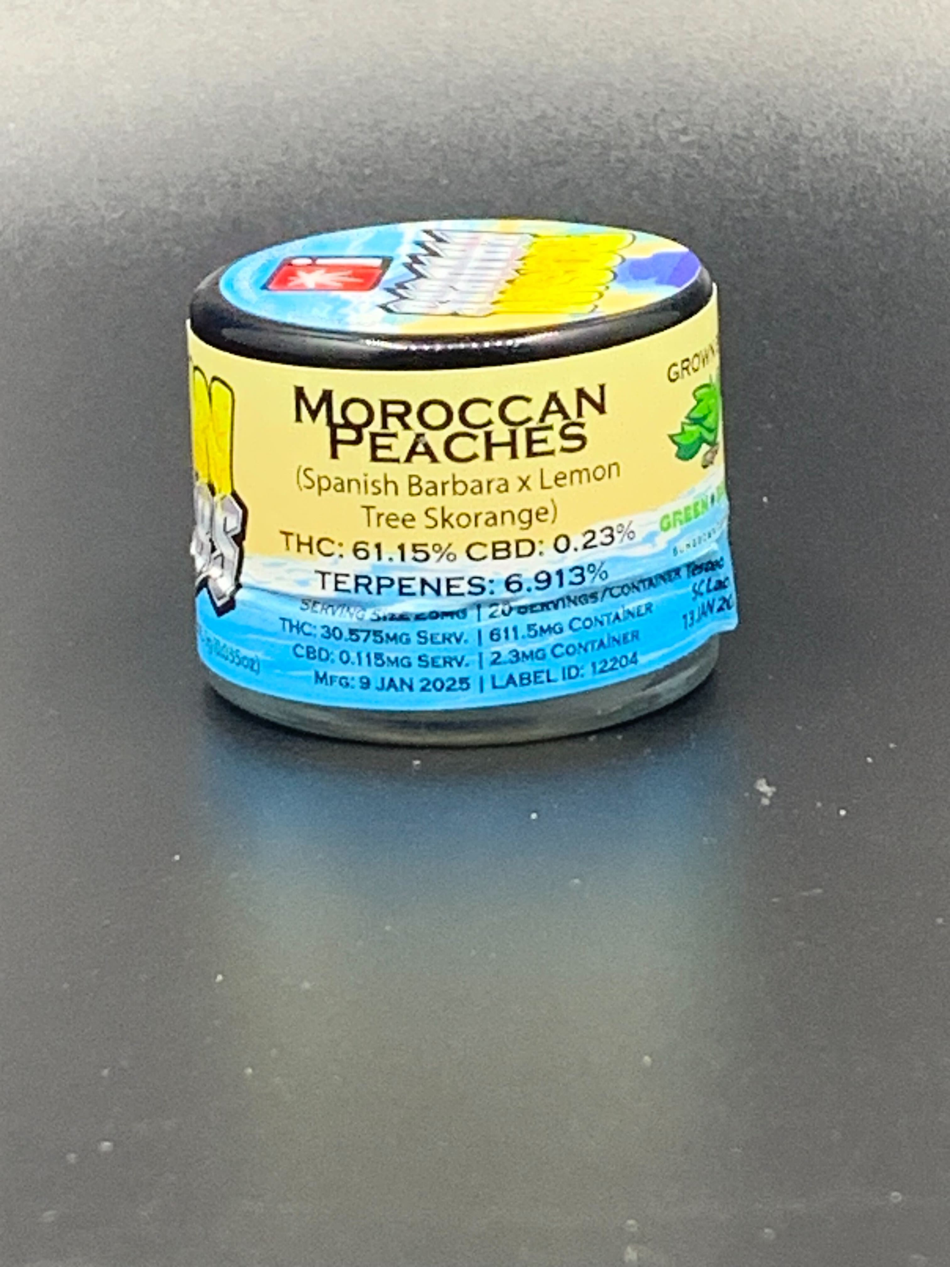 Photograph of product: Live Rosin | Moroccan Peaches | 1g
