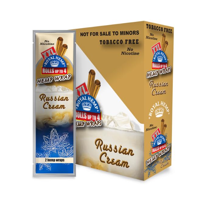 Photograph of product: XXL Royal Blunts | Russian Cream Hemp Wrap 2pk
