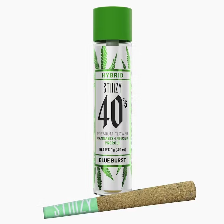 Photograph of product: Blue Burst - 40's Infused Pre-Roll 1g