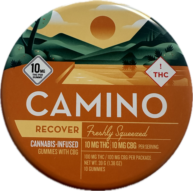 Photograph of product: Camino Freshly Squeezed TH-oui 10mg : CBG 10mg