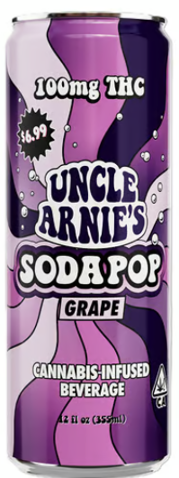 Photograph of product: Grape Soda - 100MG Soda 12OZ