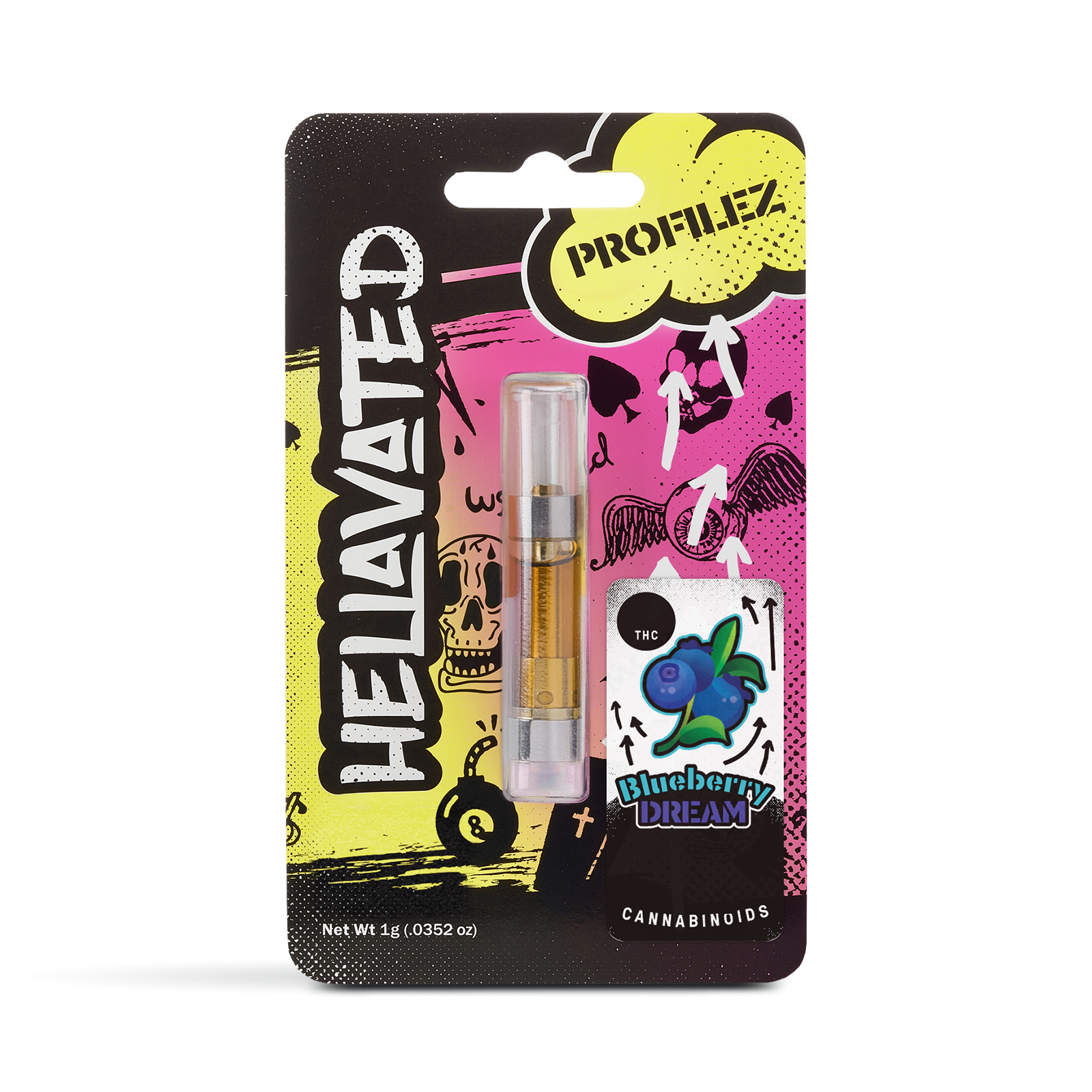 Photograph of product: 1g Blueberry Dream (Distillate +Flavored)