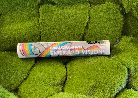 Photograph of product: Hemp Leaf Blunt Single | Cadillac Rainbows | Emerald Visions Fine Cultivars