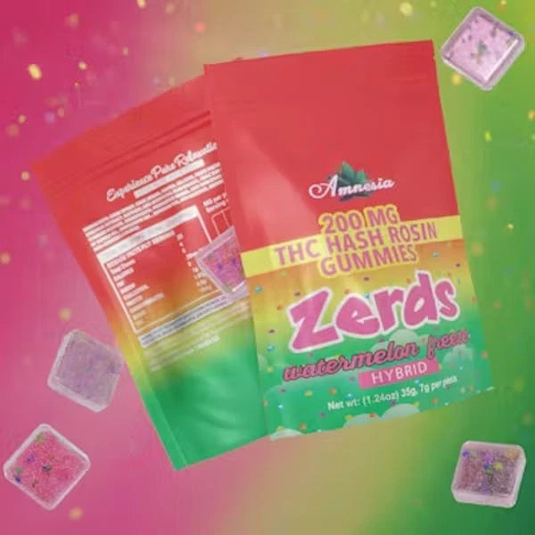 Photograph of product: AMNESIA | au chocolat ROSIN GUMMIES | 200MG | WATERMELON FREEZE