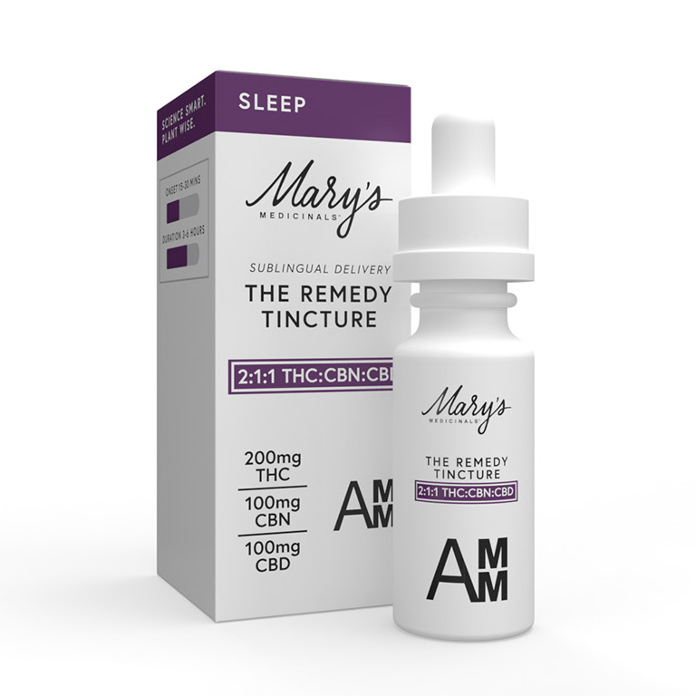 Photograph of product: Mary's Medicinals - Tincture - Drops - Sleep - 2:1:1 TH-oui:CBN:CBD - 200MG
