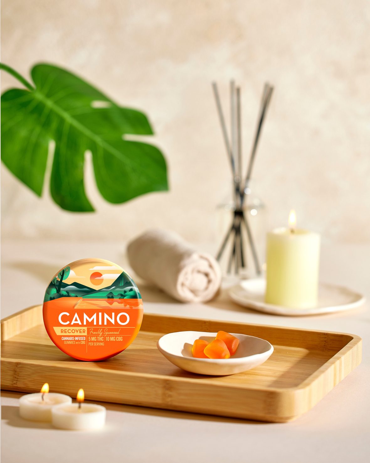 Photograph of product: Camino | Freshly Squeezed "Recover" | 100MG Gummies