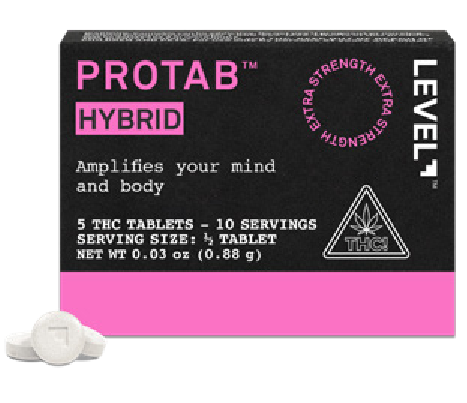 Photograph of product: LEVEL | PROTAB Hybrid | 100mgTH-oui | 5pk
