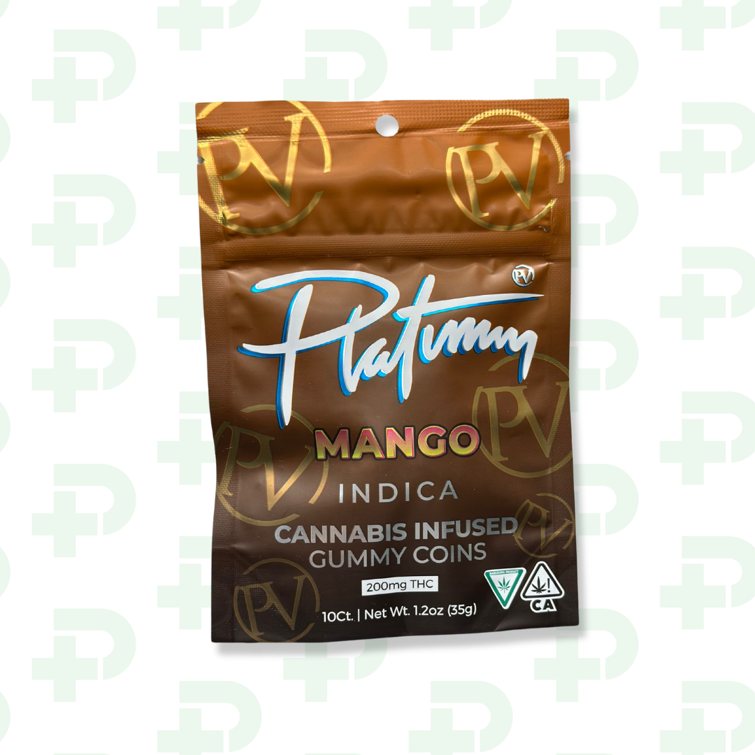Photograph of product: PV Gummy Coins 200mg - Oui'd - Mango