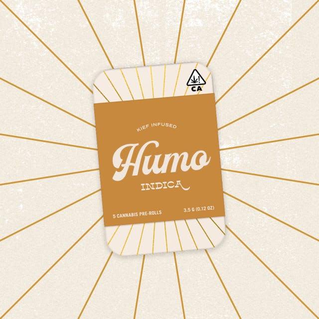 Photograph of product: Adios GMO Kief Infused Prerolls 0.7g - 5pk - 3.5g - 