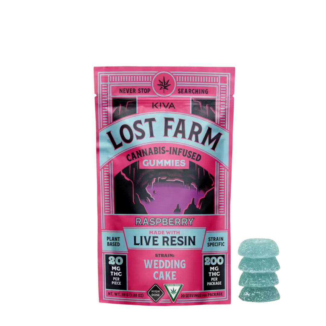 Photograph of product: Lost Farm - 200mg Rosin Gummies - Raspberry