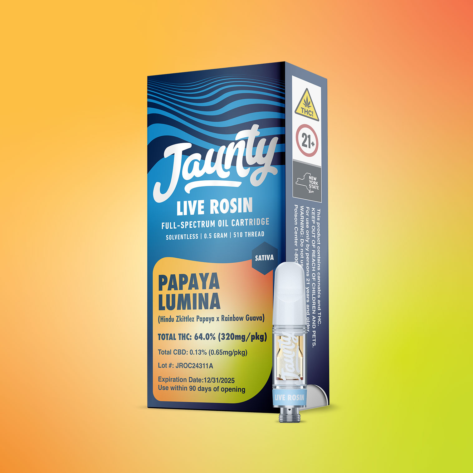 Photograph of Product: Papaya Lumina | Live Rosin | 0.5g