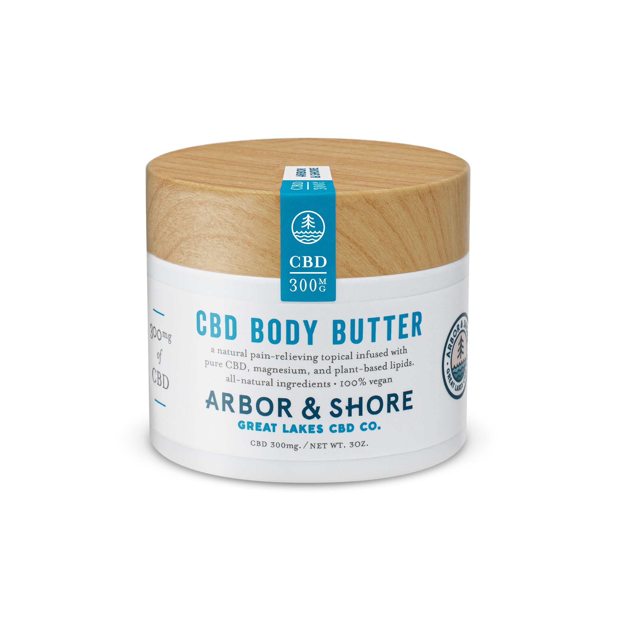 Photograph of product: Arbor & Shore - CBD - Body Butter (300mg)