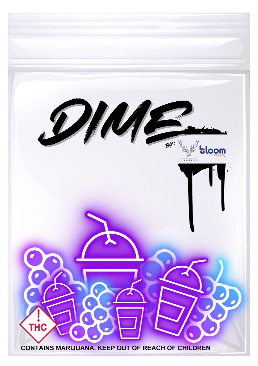 Photograph of product: Dadirri - (I) Dime 2pk - Grape Purp Slushie