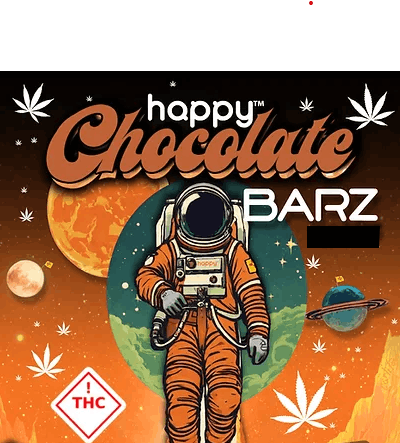 Photograph of product: Happy Chocolate Barz - 100mg - White Chocolate