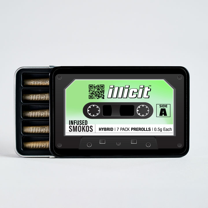 Photograph of product: Illicit- Hybrid- Infused Pre-Rolls 7pk