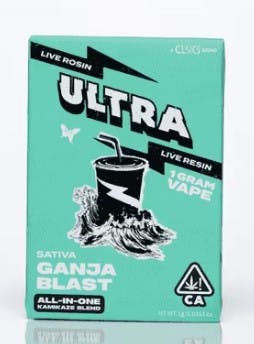 Photograph of product: Ganja Blast LR Disposable 1g - Disposable