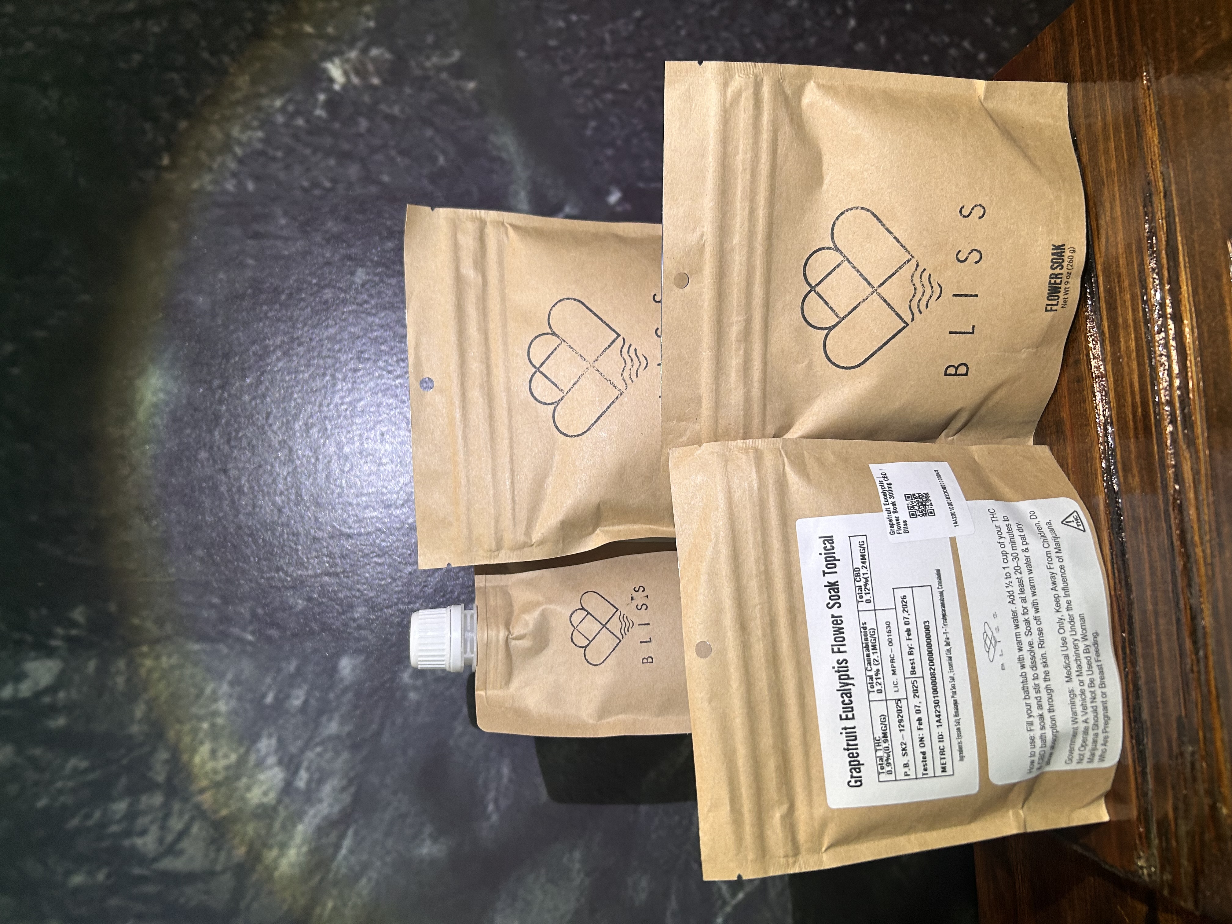 Photograph of product: Grapefruit Eucalyptis | Flower Soak 300mg CBD | Bliss