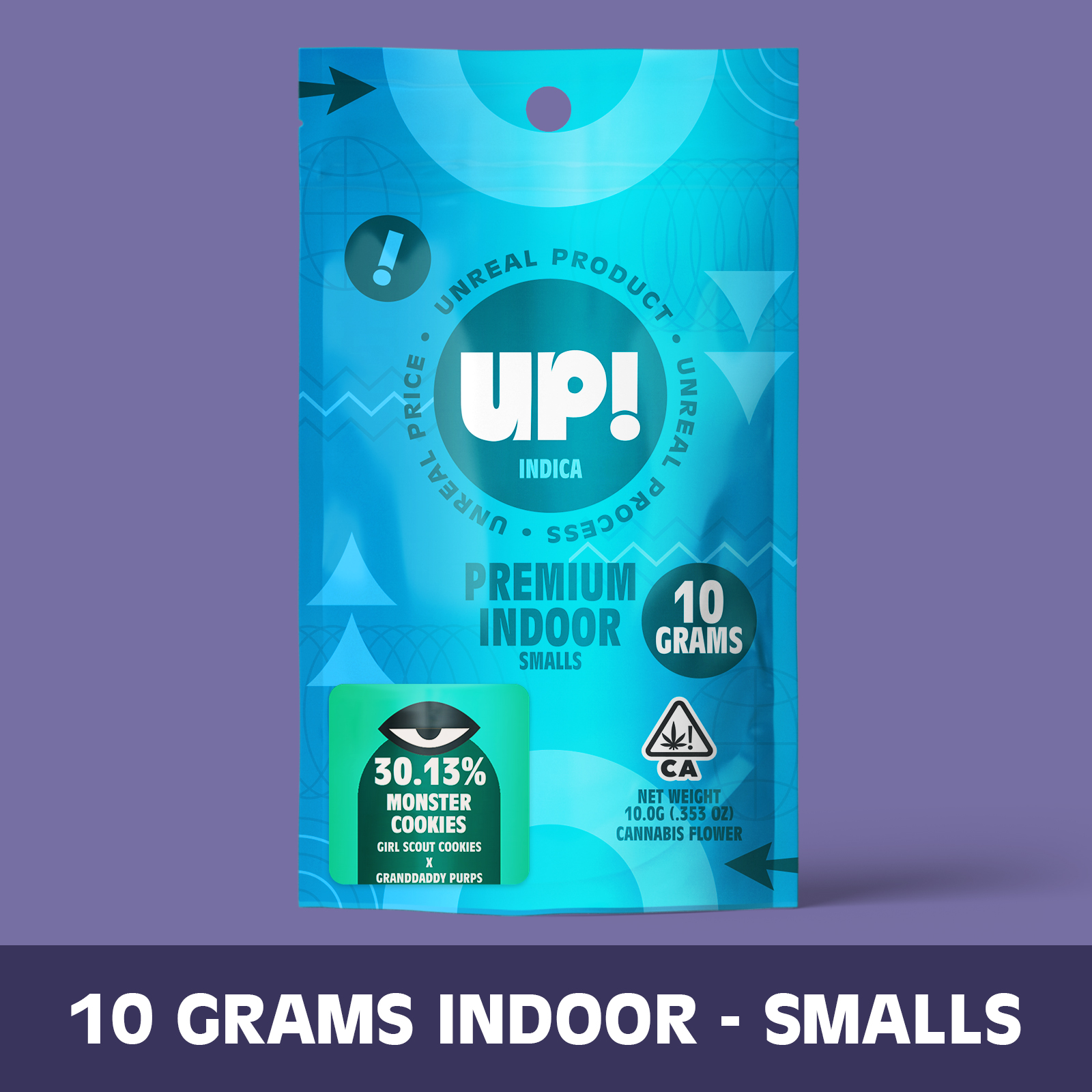 Photograph of product: UP! - Monster Cookies (Oui'd) Premium Indoor Smalls - 10g