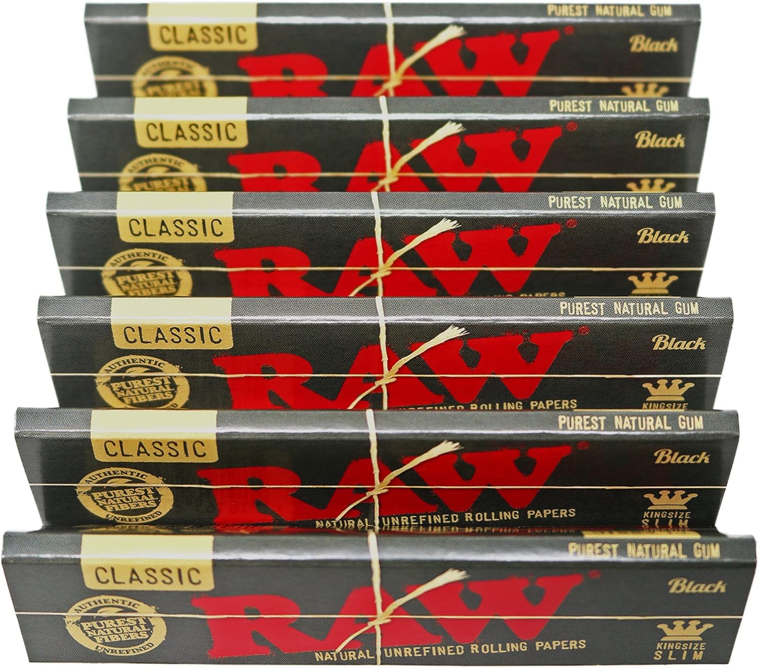 Photograph of product: Raw Black Classic King Size Slim Papers