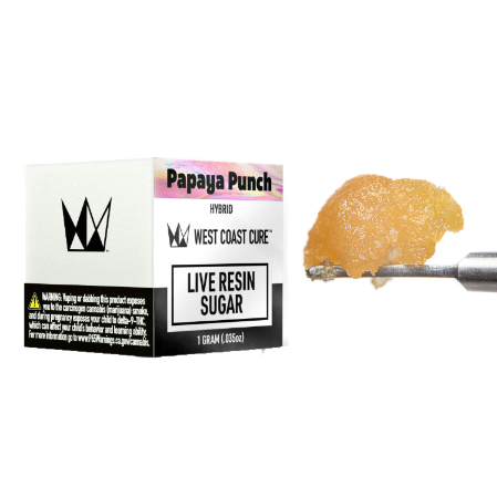 Photograph of product: PAPAYA PUNCH - 1G LIVE RESIN SUGAR