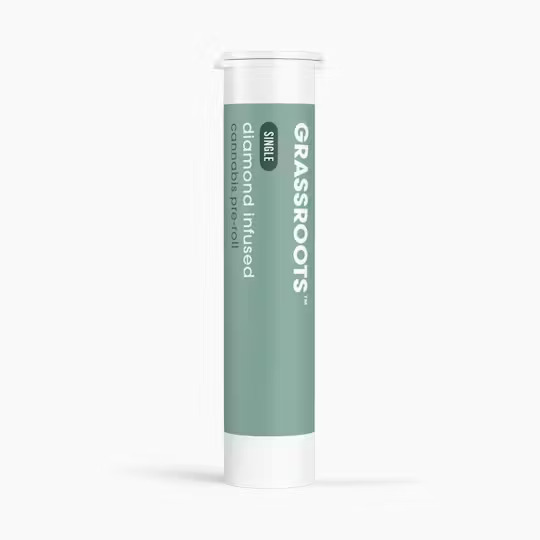 Photograph of Product: Grassroots - Novarine - 1g Diamond Infused - Pre-Roll