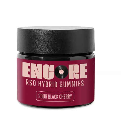 Photograph of product: Encore - Gummies - RSO Black Cherry - 10ct (100mg)