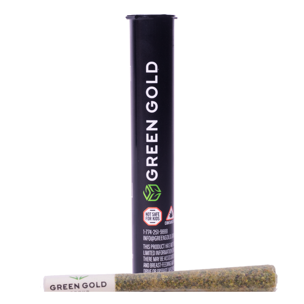 Photograph of product: Green Gold | G-13 Pre-Roll | 1g