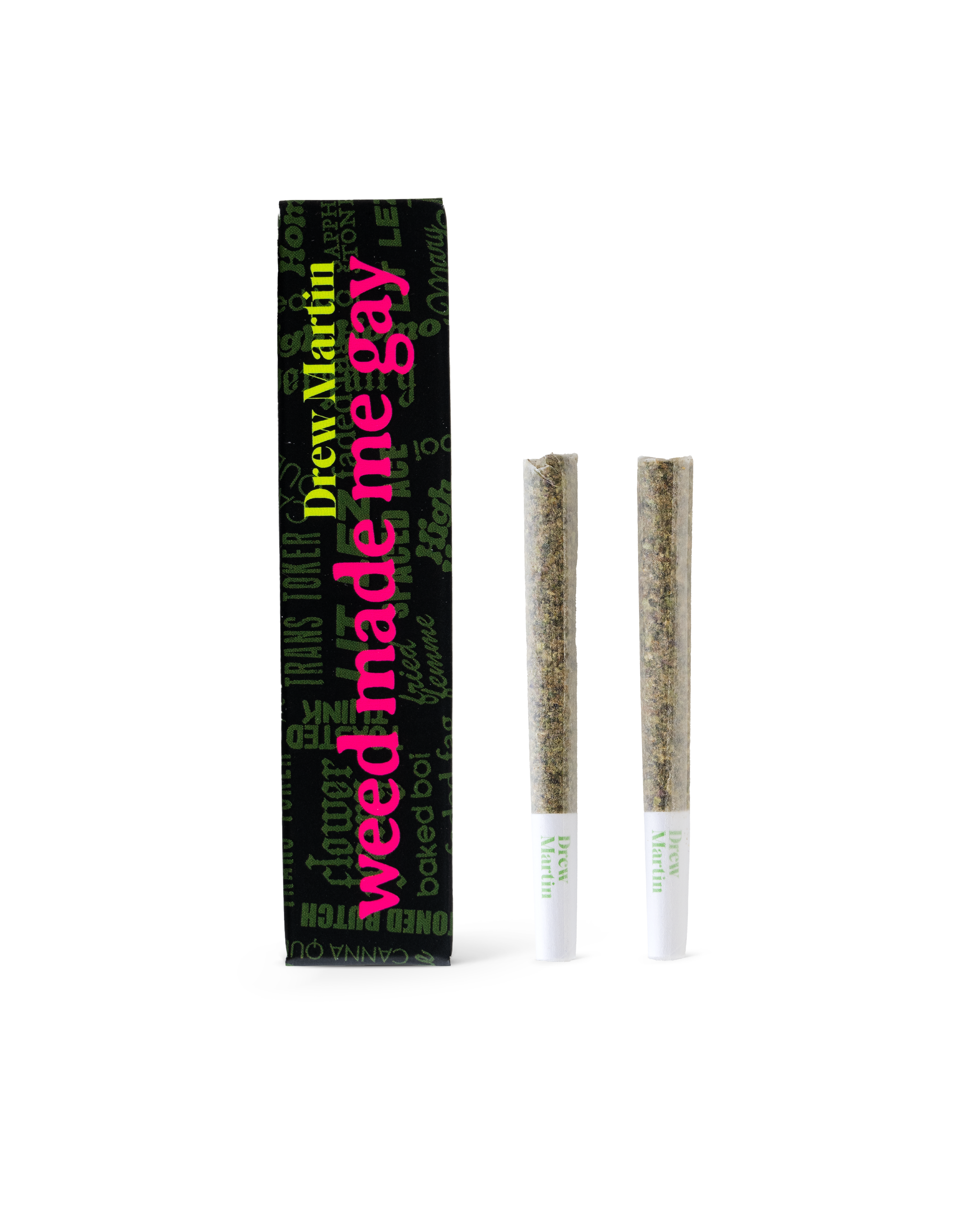 Photograph of Product: Black | WEED MADE ME GAY | 2-Pack