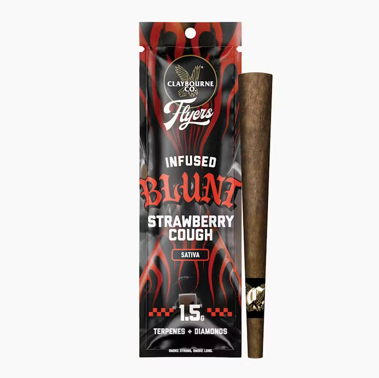 Photograph of product: Claybourne Co. - 1.5g Infused Blunt - Strawberry Cough