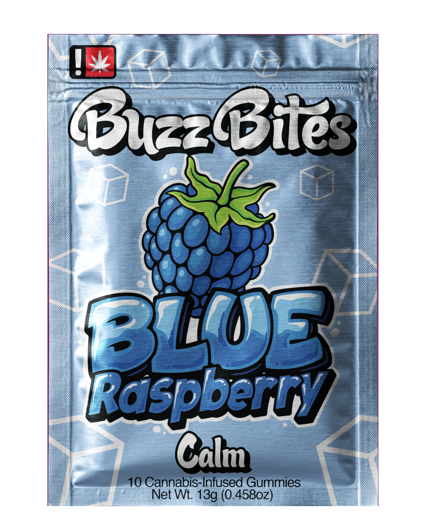 Photograph of product: Buzz Bites | Blue Raspberry Gummy