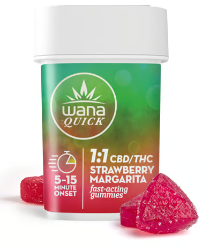 Photograph of product: Quick Strawberry Margarita Edibles Soft 1:1 10pk/100mg