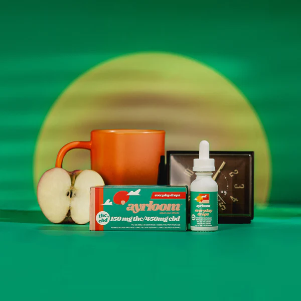 Photograph of product: Ayrloom Everyday Drops | 1:3 TH-oui:CBD Tincture | 150mg