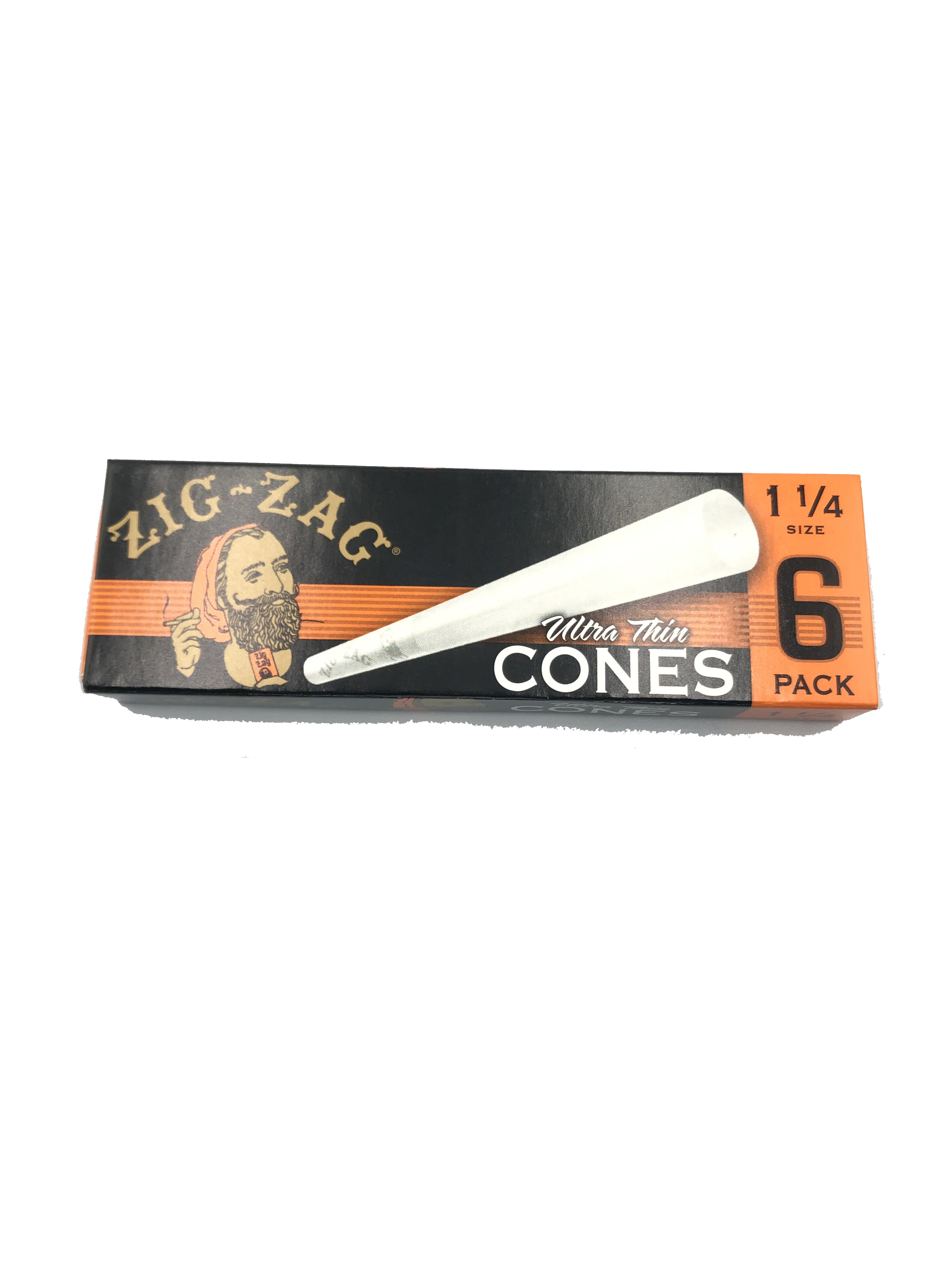 Photograph of product: Zig Zags 6pk 1 1/4 Unbleached Cones
