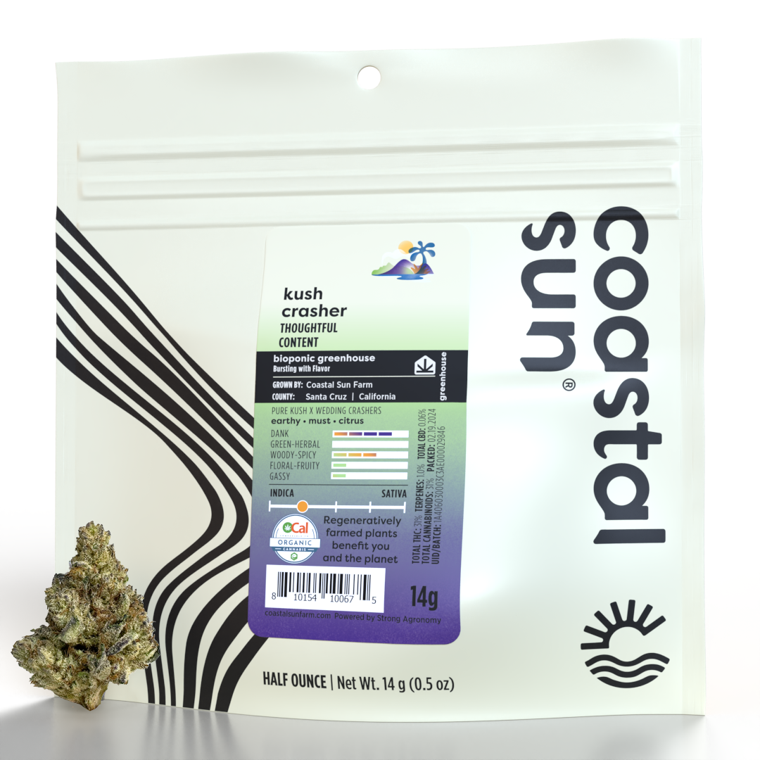 Photograph of product: Kush Crasher Sungrown Flower 14g