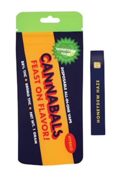 Photograph of product: Cannabals | 1g Vape | Honeydew Haze