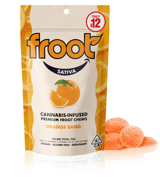 Photograph of product: Froot | Orange Tangie Gummies | 100MG