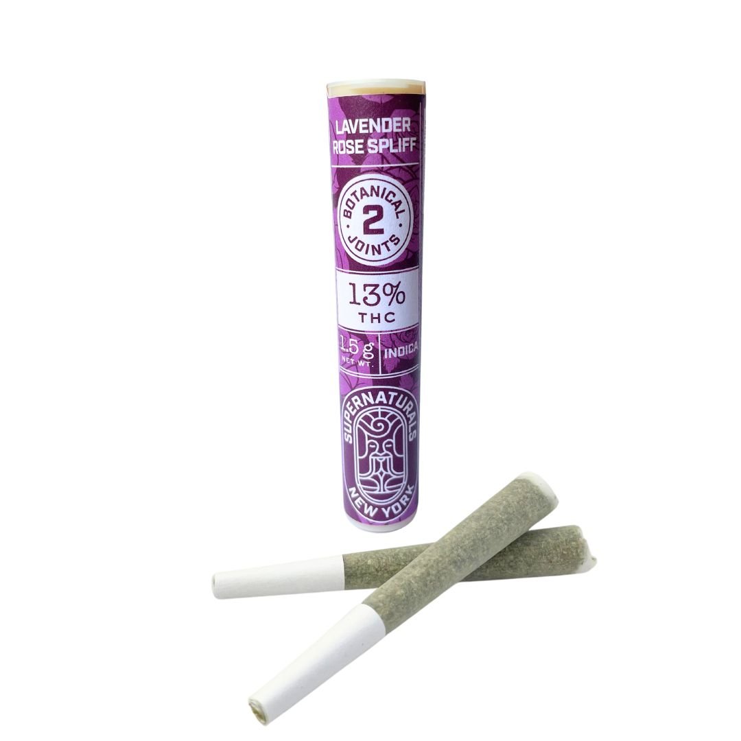 Photograph of product: Supernaturals - Lavender Rose Spliff 2pk - Prerolls