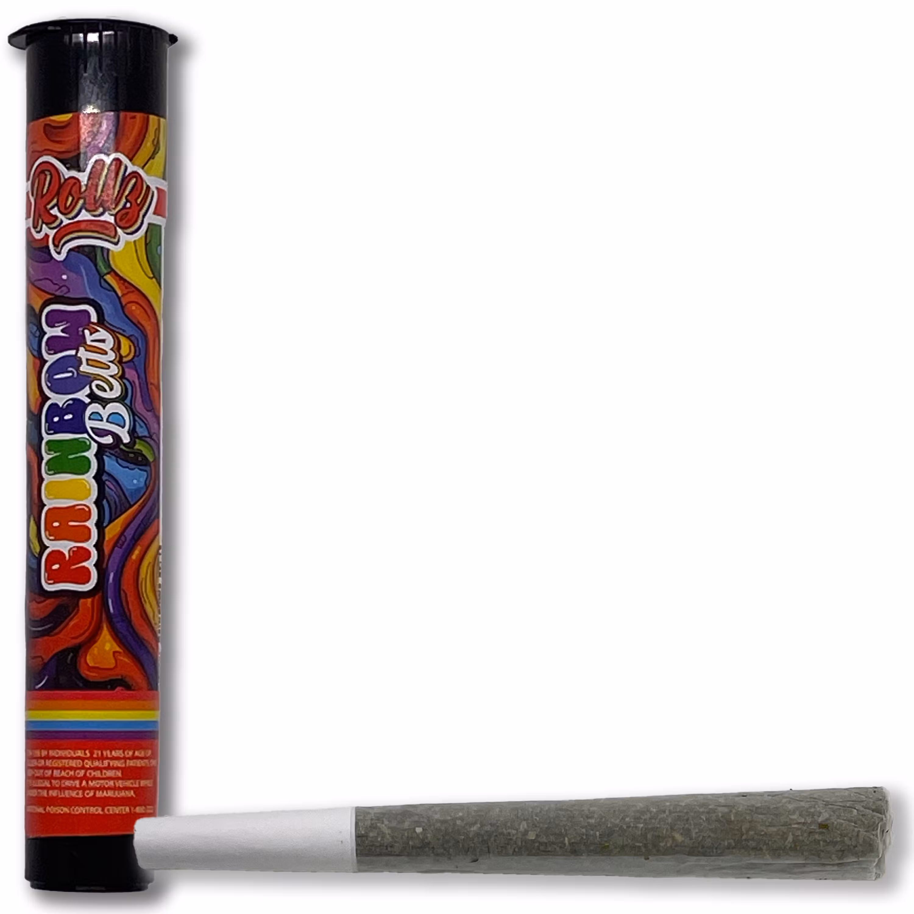Photograph of product: Boomsticks | Rainbow Betls TH-ouiA Infused Pre-Roll
