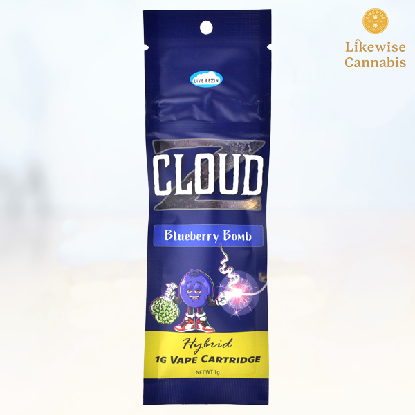 Photograph of product: BLUEBERRY BOMB 1G LIVE RESIN CARTRIDGE