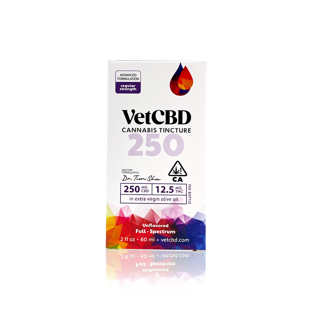 Photograph of product: Vet CBD - Regular Strength Tincture 250:12.5mg 2oz