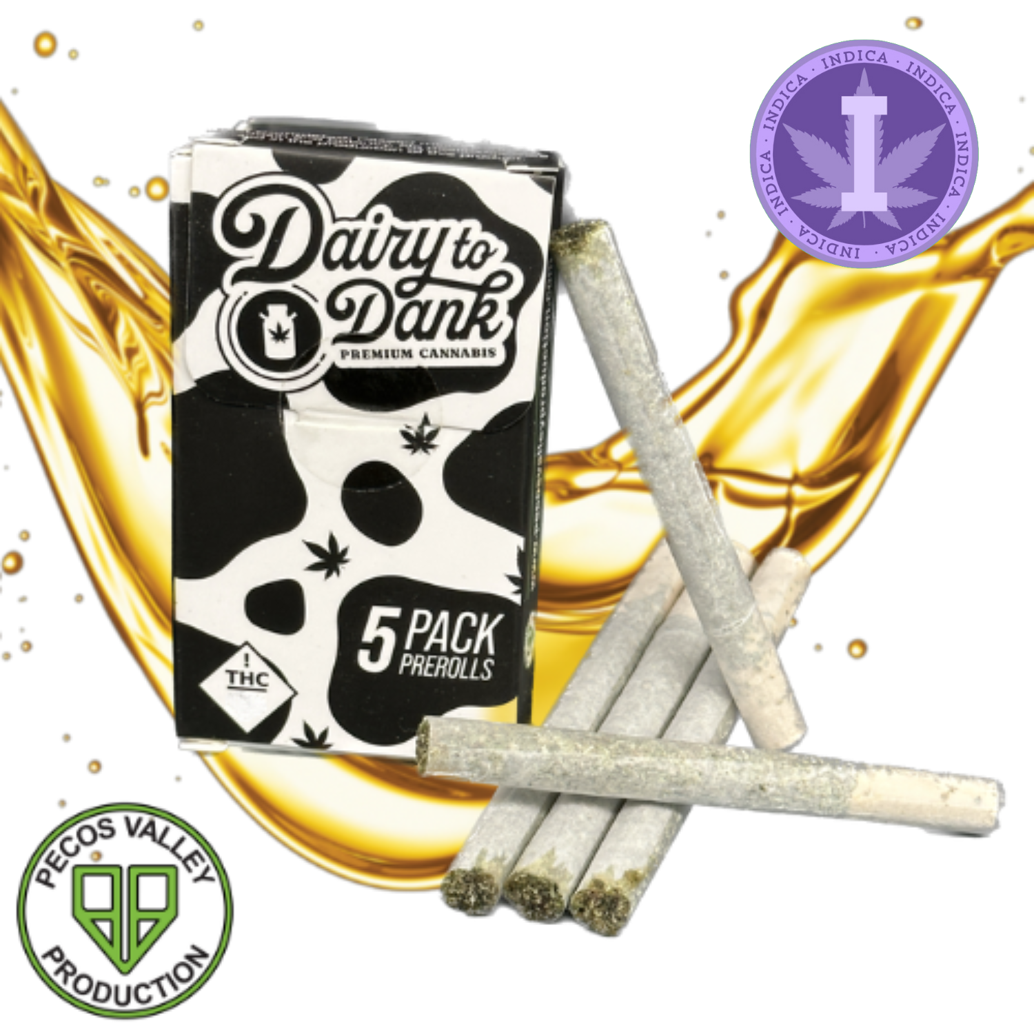 Photograph of product: D2D | Pre-Rolls | Infused | 5pk | Point Break (IDH)