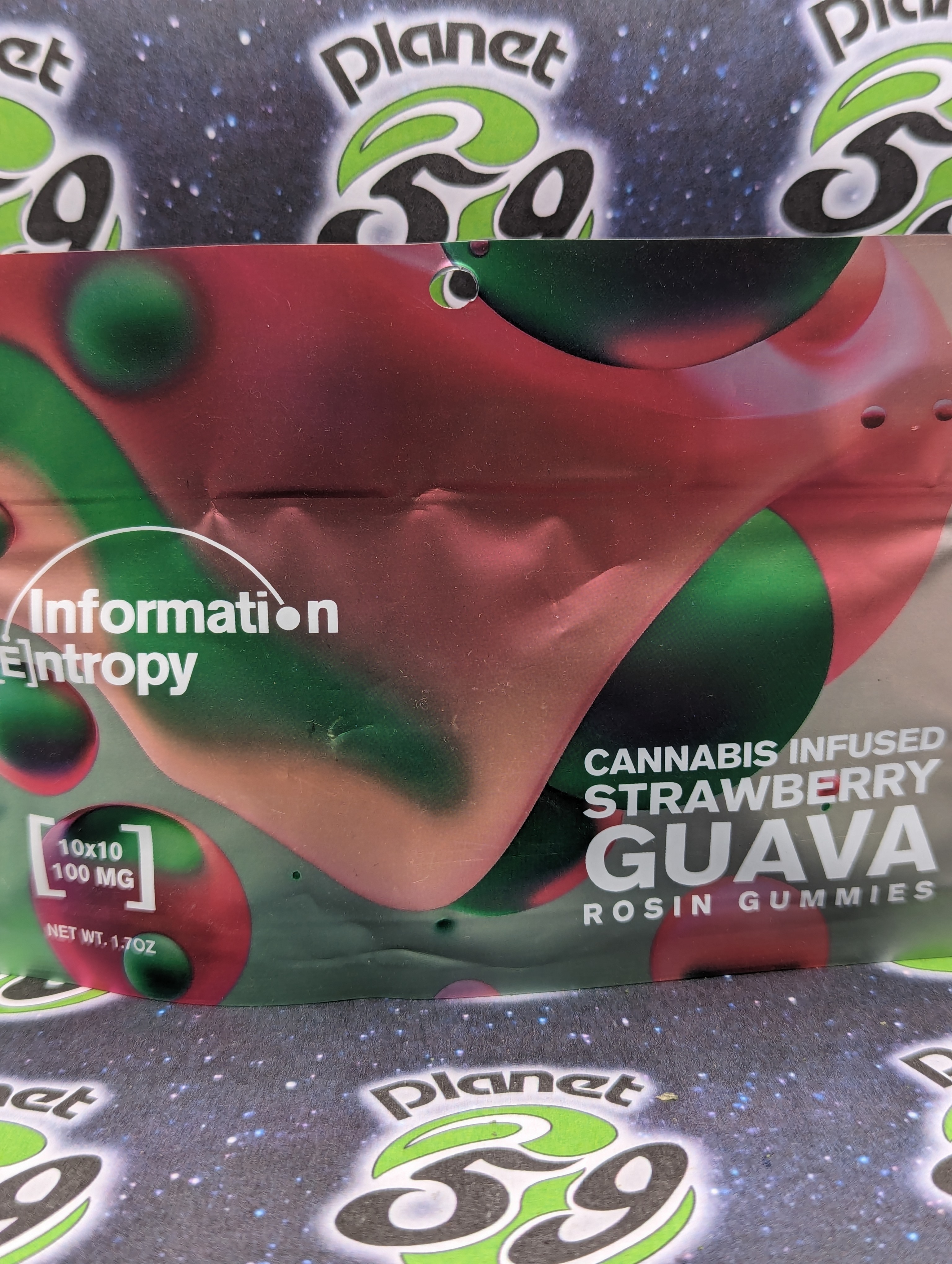 Photograph of product: Information Entropy | Strawberry Guava Rosin Gummies | 200mg