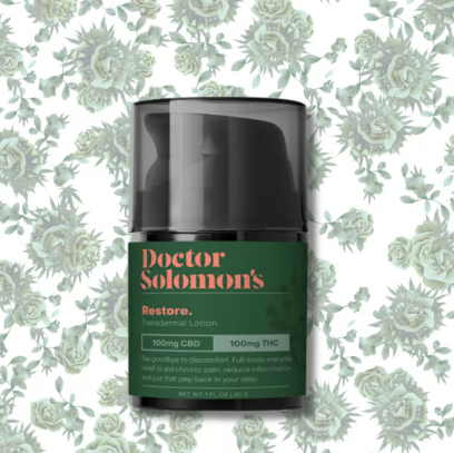 Photograph of product: 200mg - Lotion - Restore (1:1 CBD:TH-oui ) - Dr. Solomon's - REC