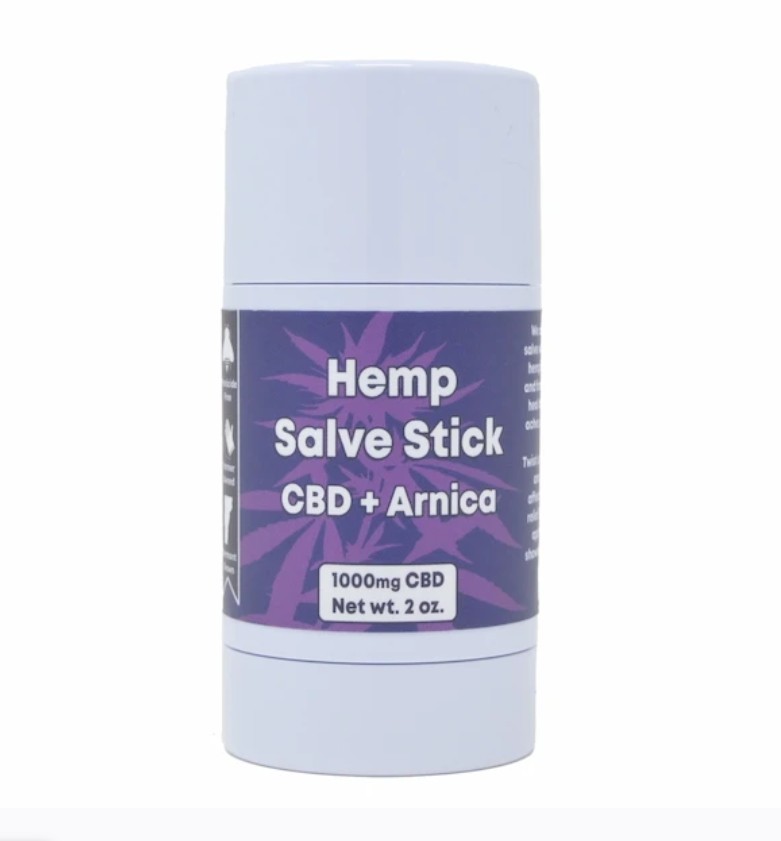Photograph of product: CBD Salve Stick + Arnica