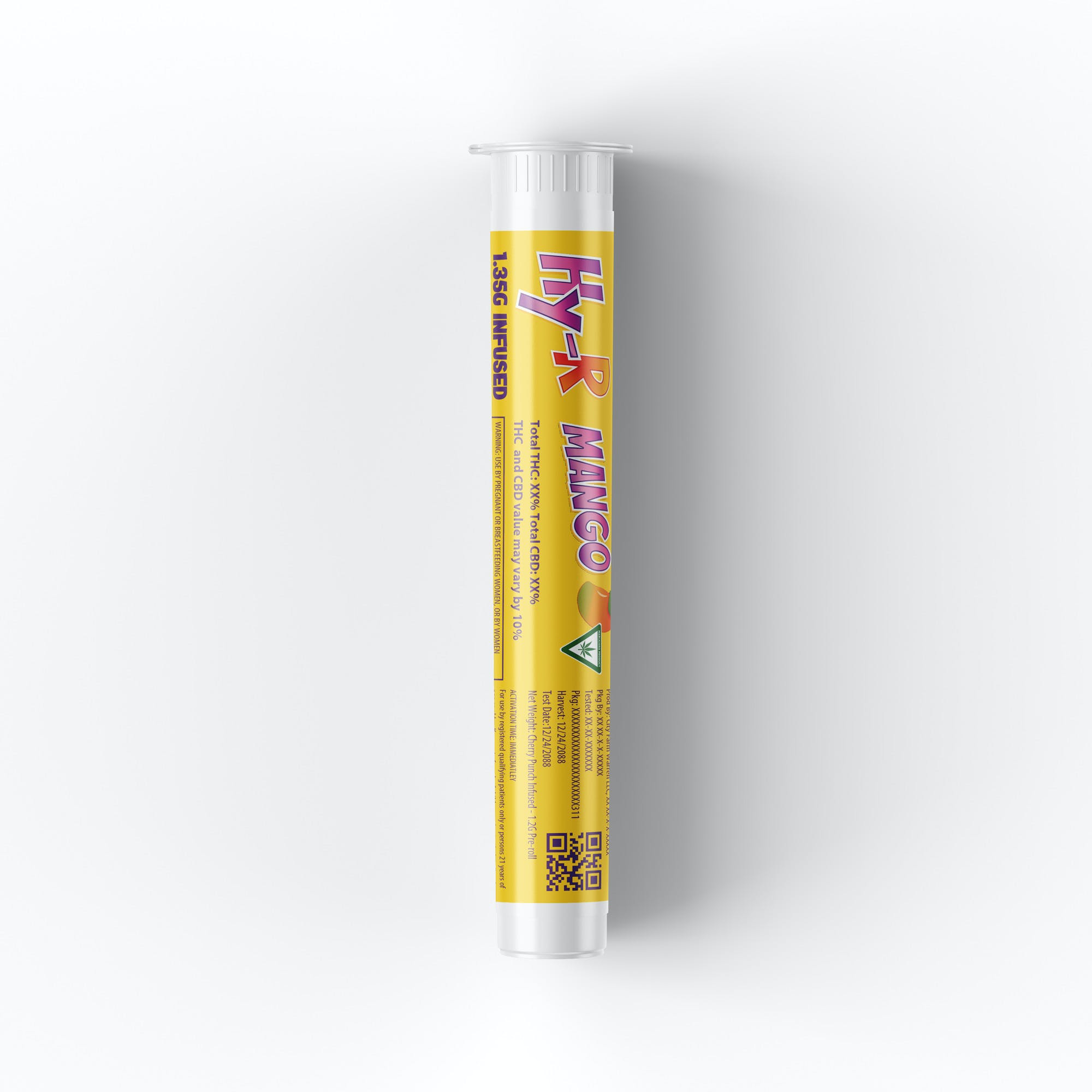 Photograph of product: Hy-R Infused Pre-Roll 1.35g Mango
